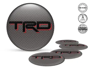 Toyota TRD Pegatinas de Resina Bombadas Logos de Aros Racing